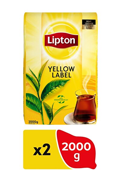 Lipton Yellow Label Dökme Çay 2000 gr x 2 Adet