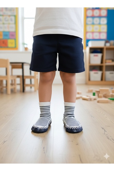 stoks toys Children's Moccasin Socks Booties Slippers - Non-Slip Home & Kindergarten Shoes
