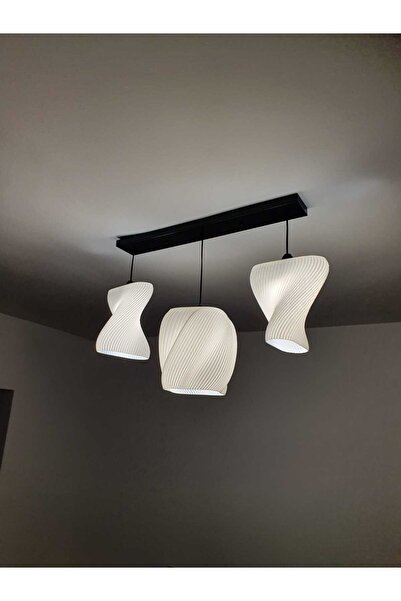 Techify Divide Minus Modern Chandelier – 3 Light Ceiling Lamp, E27, Minimalist Design