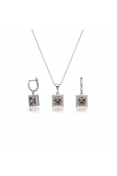 Parlavert Silver 925 Ayar Gümüş Sultanit Taşlı & Zirkon İşlemeli Kadın Küpe K...