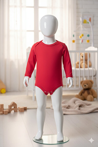 Tontiny 100% Cotton Combed Stretch Fabric Fabric Snap Fastener Long Sleeve Baby Bodysuit Colorful