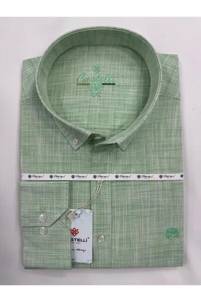 Castelli New Season Linen Plus Size Comfortable Men's Shirt