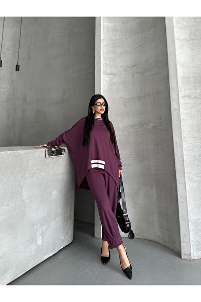 Moda İkra Women's Ribbed Top and Bottom Set