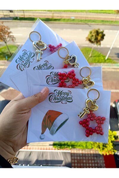 BursaTasarımDünyası 2026 Christmas New Year Christmas Gift Keychain 10 Pieces