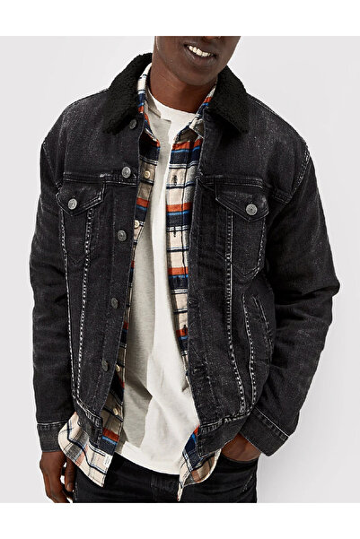 AMERICAN EAGLE Jacket, Black