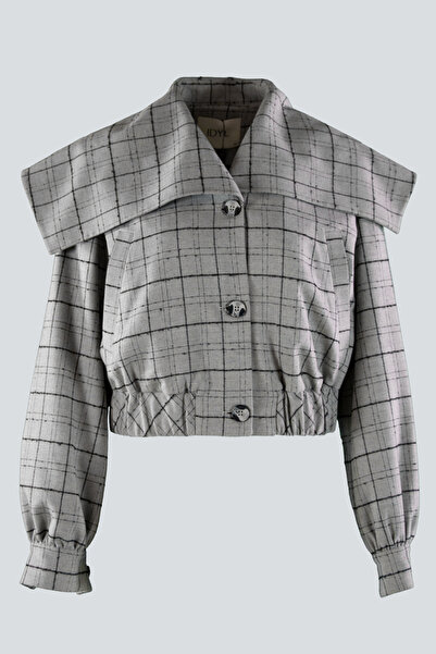 IDYL Navy Collar Bomber Jacket