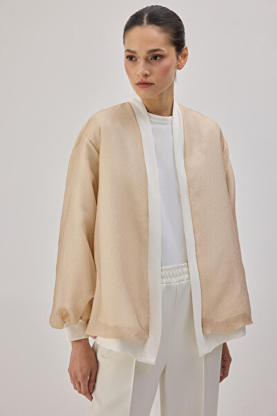 Touché Privé Knitted Jacket with Lace Trim