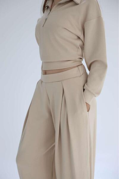 Pamira Soft Modal Pleated Suit