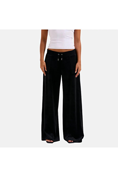 Juicy Couture Φαρδύ Μπατζάκι Σλιπ Κλασικό Βελούδο με Φαρδιά Πόδια