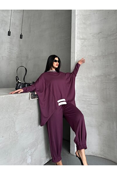 Moda İkra Women's Ribbed Top and Bottom Set