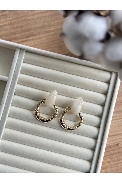 Rüya Drop Detail Hoop Earrings