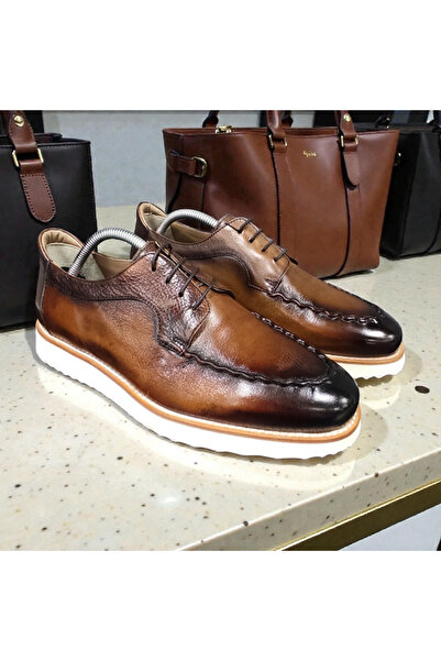 VİVA SHOES 100% Genuine Leather Eva Sole Casual Men's Shoes