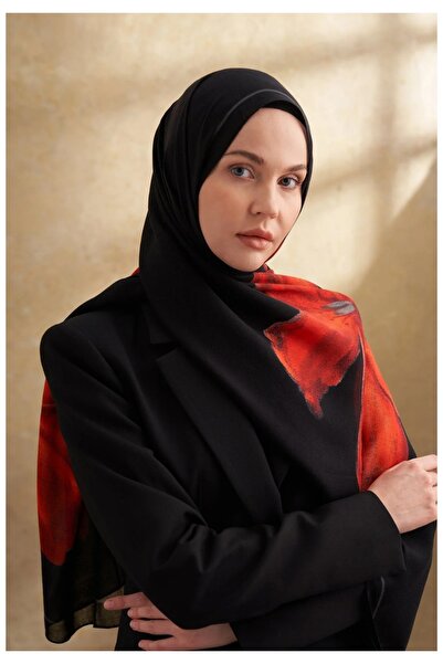 ARMANDA İpek Modal Velvet Bloom Desen Şal