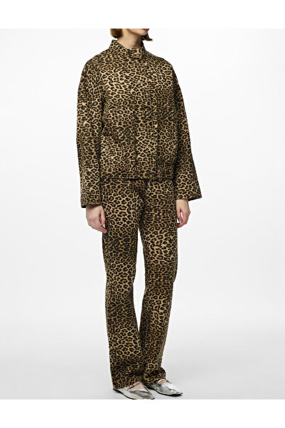 PIECES Jacket, Animal print