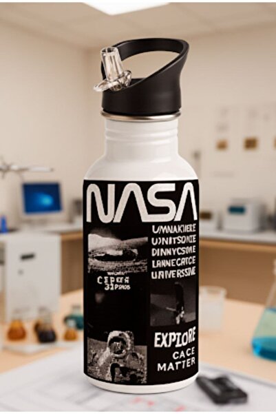 REBRAND Printed Metal Durable Straw Drinker 600ml.