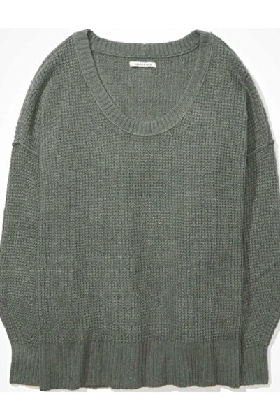 AMERICAN EAGLE Oversized Blouse, Green