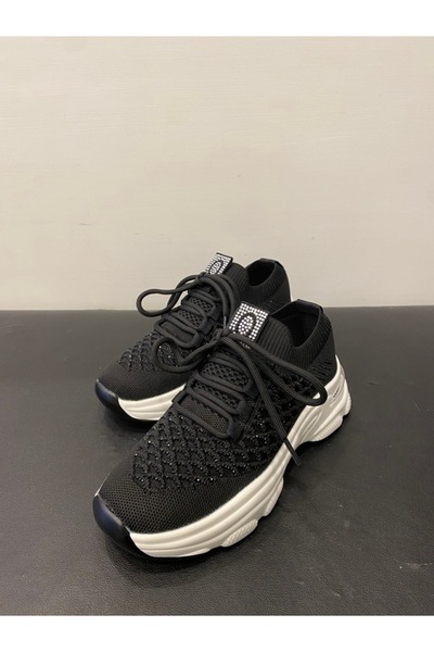 Hammer Jack Kadın Günlük Bağcıklı Işıltılı Sneaker