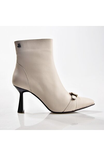 Venüs 2554001K Pointed Toe Thin Heel Classic Women's Leather Boots