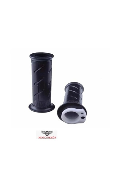 MOTO VENÜS Universal Motosiklet Düz Siyah Elcik Gaz Kolu Takımı Cg Scooter Cup