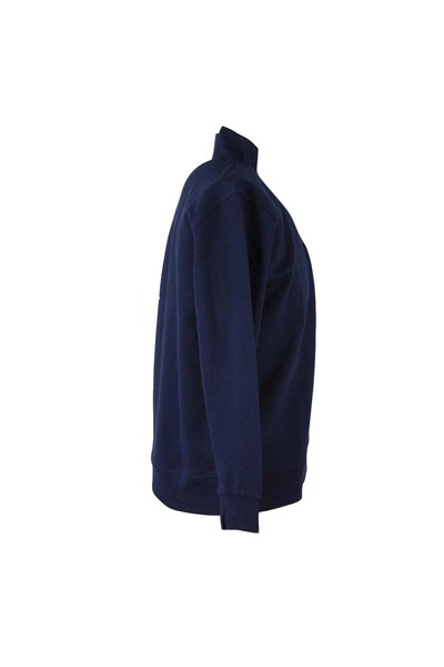 trender Diagonal Half Zipper 3 Thread Navy Blue Men's Sweatshirt 5470