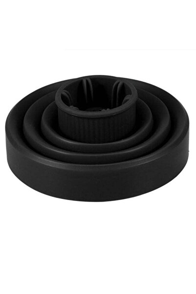 Generic Hair Dryer Collapsible Storage Multifunction Diffuser Cover - Black