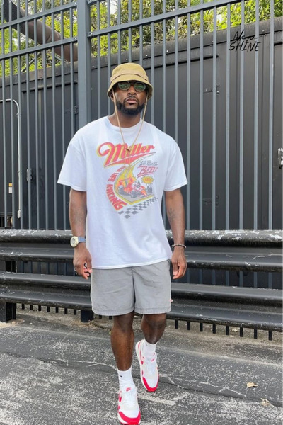 New Shine Μπλουζάκι Racing Car με τύπωμα oversized