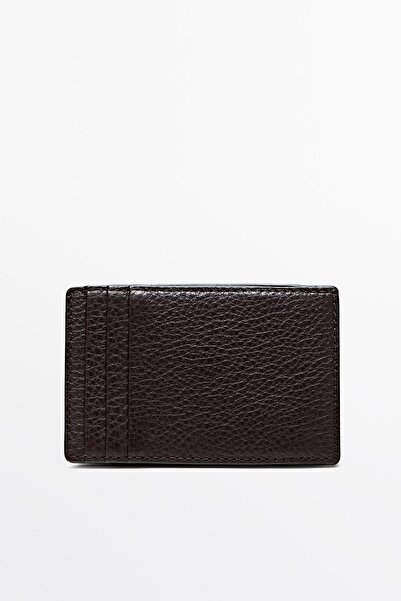 Massimo Dutti Napa deri dikey "sihirli" cüzdan