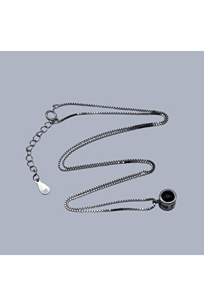 Velvet 925 silver necklace with projection pendant 'I Love You' in 100 languages - ideal gift for a loved o