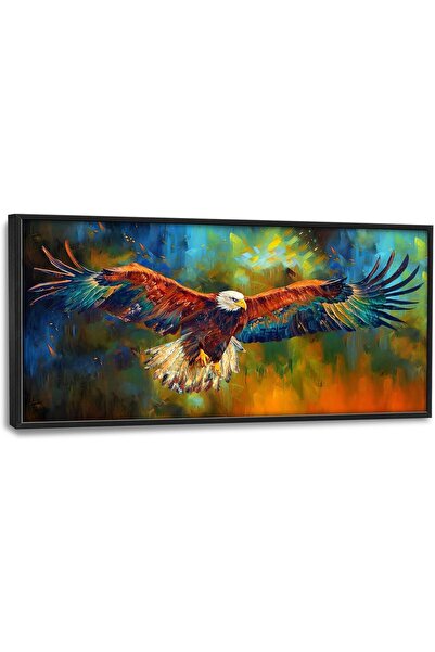 ALAYRA International لوحة فنية جدارية مؤطرة لنسر أصلع، مطبوعة على قماش، مناسب...