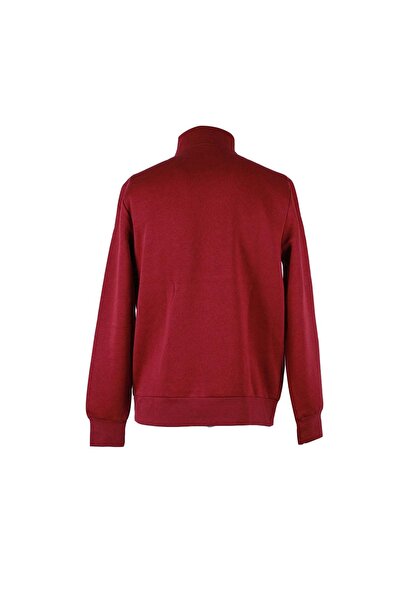 trender Half Zipper 3 Thread Burgundy Men's Sweatshirt 5720