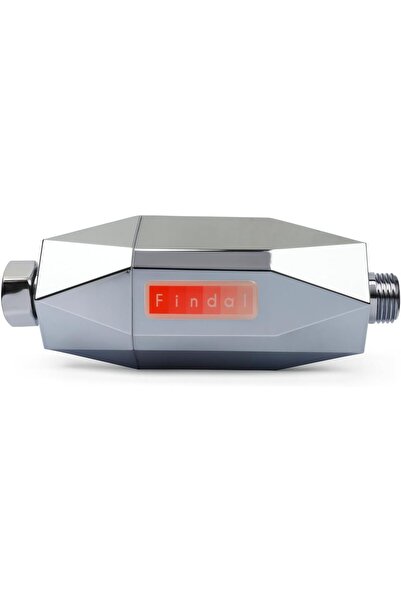 findal Beauty Crystal Shower Filter – 6-Layer Water Purifier (Chrome)