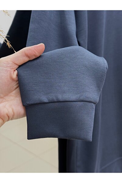 MİHRA STORE Τονίκ με λεπτομέρεια από πέρλες στους ώμους Fairle-NA827 Ανθρακίτη