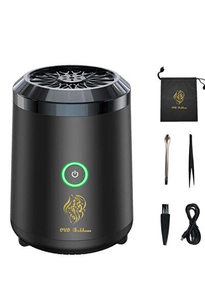 Generic Raxoom Portable Electronic Bakhoor Burner, Rechargeable USB Aroma Diffuser, Black