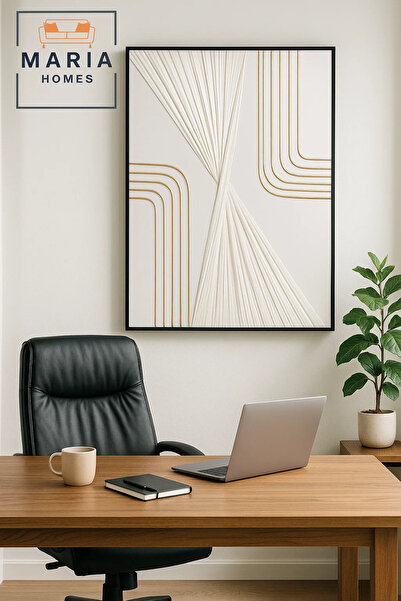 MARIA HOMES Textured Abstract Wall Art Modern Minimalist Decor for Living Room & Office - 80*120CM