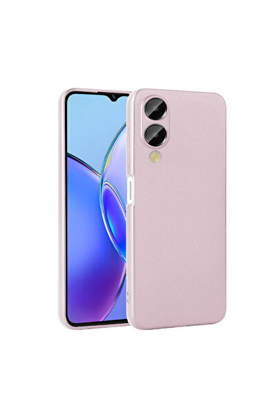 zore Vivo Y17S Case Asma Premier Silicone Cover - Rose Gold