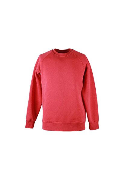 trender Ανδρικό φούτερ με λαιμόκοψη με μανίκια ρεγγάλα κόκκινο 5420