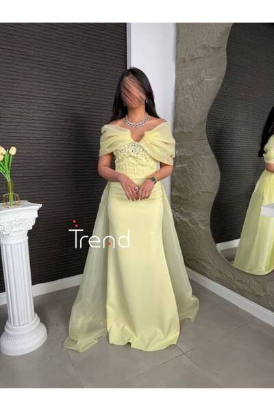 TREND Luxurious Lemony Evening Dress