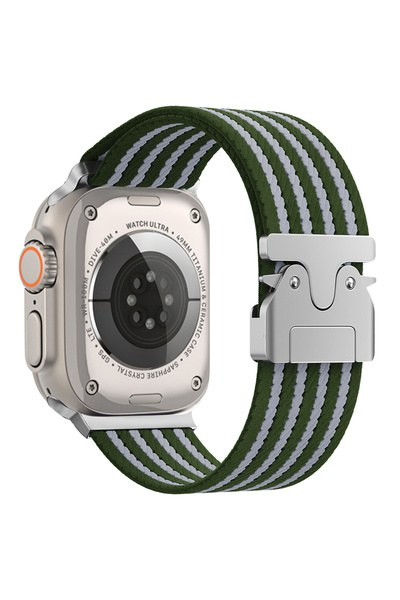 zore ساعة 49 ملم ASMA KRD-133 حزام منسوج من النايلون - أخضر