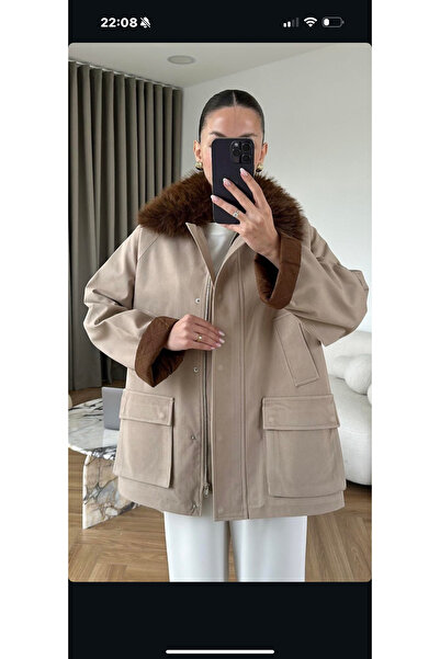 KEYYMOD Yakası kürklü parka