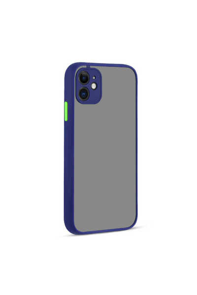 zore iPhone 12 Mini Compatible Asma Hux Case-Navy Blue