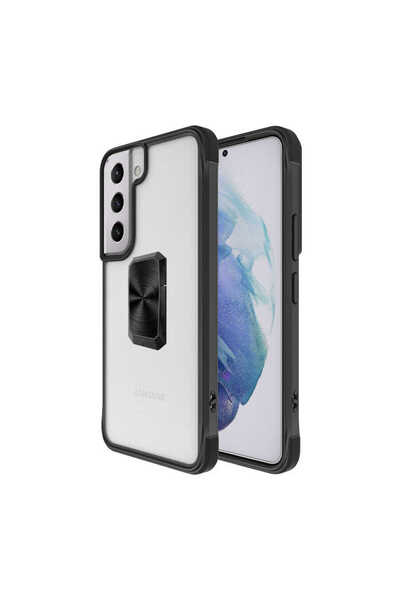 zore Galaxy S22 Plus Case Asma V-Bax Cover - Black