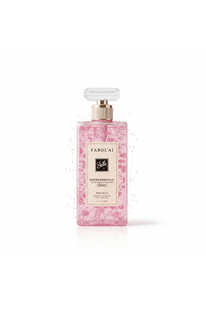 Kormesic Ροζ αφρόλουτρο με σωματίδια glitter, λουλουδάτο άρωμα