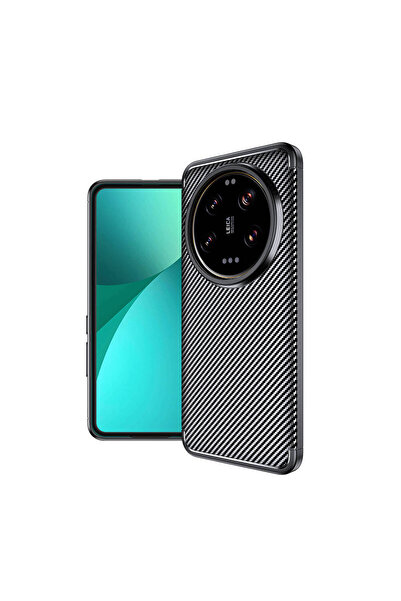 zore غطاء حماية سيليكون أسود لهاتف Mi 14 Ultra من ASMA - أسود