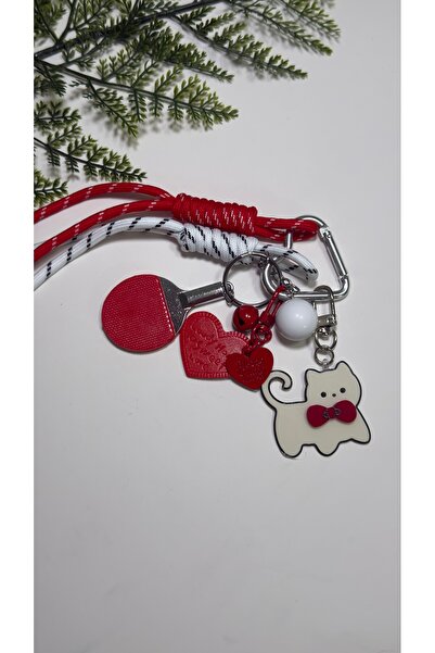 EG-BAGSS Cute Cat Detailled Rattle Bag Accessory, Charm, Keychain