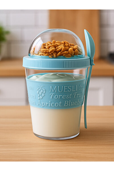 Titiz Taken Go Practical Portable Fruit Yogurt Container with Lid and Spoon