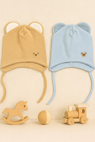 greenmoss 100% cotton twin baby beanie