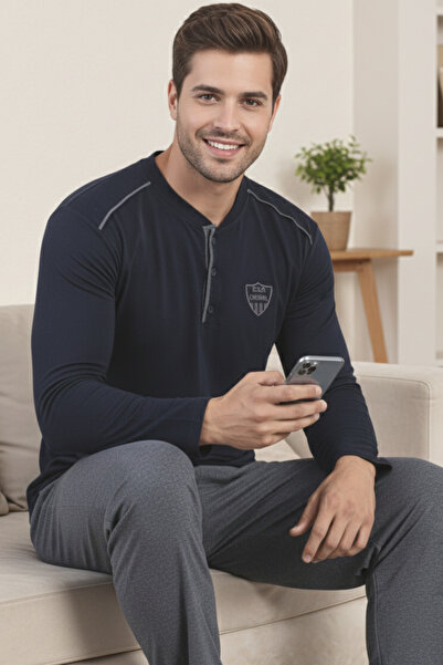ELİTOL Cotton Soft Touch Men's Pajama Set