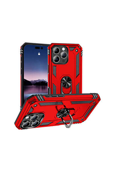 zore غطاء حماية لهاتف ابل ايفون 16 برو من اس ام ايه فيجا - أحمر