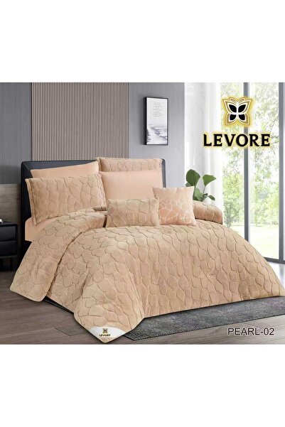 Levore مفرش الشتاء الفاخر بيراال 8 قطع نفرين