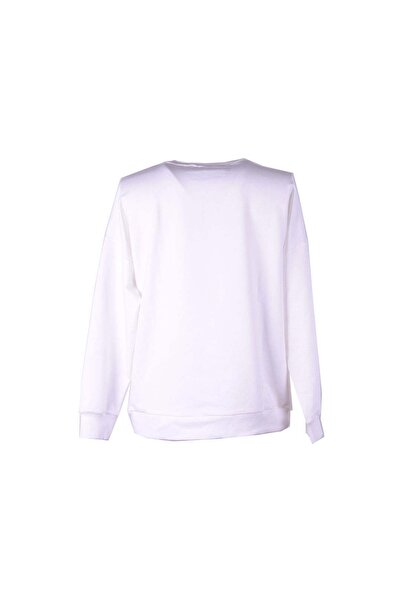 trender 26Ki40000043 Ecru Women's Sweatshirt 6473